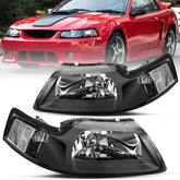 VehicleAid Headlights For 1999-2004 Ford Mustang